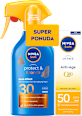 Sprej za sunčanje protect & bronze, SPF 30 + krema za lice Anti-Age Q10, SPF 50 NIVEA SUN