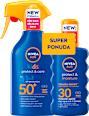 Sprej za sunčanje kids protect & care, SPF 50+ + protect & moisture, SPF 30 NIVEA SUN
