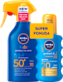 Sprej za sunčanje kids protect & care, SPF 50+ + protect & bronze, SPF 20 NIVEA SUN