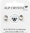 Naušnice sa Swarovski kristalima - Silver ALP CRYSTAL Jewellery