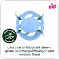 Schnuller Cherry weinrot/beere Gr. 1, 0-6 Monate Nip