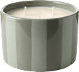 Duftkerze "Citronella & White Citrus", salbei gestreift (257 g) Jean&Len