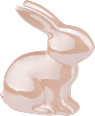 Keramikhase, glänzend rosa (13 cm) Dekorieren & Einrichten