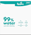 Feuchttücher 99 % water (18x60 St) Pampers baby-dry