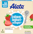 Joghurt und Erdbeere ab dem 10. Monat, 4x100g Alete