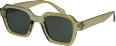 Sonnenbrille Erwachsene grün-braunes eckiges Gestell SUNDANCE