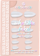 what the fake! manikir set, veštački nokti – 01 Glazed  essence