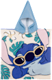 Dječji pončo za plažu – Stitch, plavi Disney