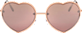Sonnenbrille Herzen roségold  SUNDANCE