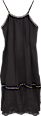 Duga haljina s naramenicama – crna, vel. L – XL HOOT
