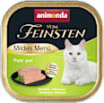 Nassfutter Katze Pute pur, mildes Menü  animonda VOM FEINSTEN