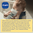Trinkbecher Easy to Drink grün/beige, ab 8. Monat, 290 ml mam