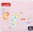 Servietten mit Cocktail-Motiv, 33 × 33 cm Profissimo