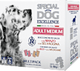 Multi pakiranje mokre hrane za odrasle pse srednjih pasem Divjačina + Govedina, 12x100 g SPECIAL DOG EXCELLENCE