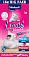 Katzensnack Liquid mit Lachs & Leberwurst Vitakraft