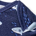Body Kurzarm Pro Climate mit Haifisch-Muster, blau, Gr. 74/80 ALANA