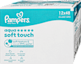 Nedves törlőkendő, Aqua Soft Touch, 12x48 db Pampers baby-dry