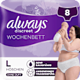 discreet Pants Inkontinenz Wochenbett, Gr. L always