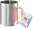Tasse mit Karabinerhaken rot on tour Profissimo