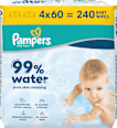 Vlažne maramice aqua, 4 x 60 kom. Pampers