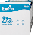 Nedves törlőkendő 99% vízzel, 18x60 db Pampers baby-dry