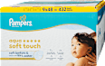 Nedves Törlőkendő Aqua Soft Touch, 99% vízzel, 9x48 db Pampers baby-dry