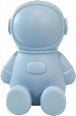 Stiftehalter aus Silikon Astronaut, hellblau (9x7x15 cm) Cleoleo