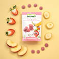 Kindersnack Smoothie-Chips Banane Apfel Erdbeere mit Joghurt, ab 3 Jahren Freche Freunde