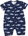 Schlafanzug mit Haifisch-Muster, blau, Gr. 62/68 ALANA