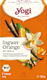 Kräutertee Ingwer Orange mit Vanille (17 Beutel) YOGI TEA
