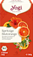 Früchtetee "Spritzige Blutorange" mit Orange, Hibiskus & Blutorange (17 Beutel) Yogi