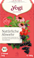 Kräutertee "Natürliche Abwehr" mit Echinacea, Acerola-Kirsche & Holunderbeere (17 Beutel) YOGI TEA