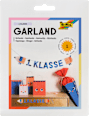 Girlande aus Karton, Schulanfang/1.Klasse, mehrfarbig (12,5x14,5x300 cm) folia