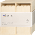 Regal aus Holz, natur (18x18x9 cm)  dm home