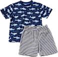 Schlafanzug mit Haifisch-Muster, blau, Gr. 92 ALANA