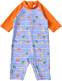 UV Badeoverall mit Donut-Muster, lila & orange, Gr. 86/92 PUSBLU
