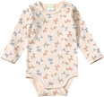 Body Langarm mit Ballontier-Muster, beige, Gr. 62/68 ALANA