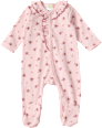 Schlafanzug mit Ripp-Struktur & Blumen-Muster, rosa, Gr. 62/68 ALANA