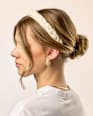 Haarreif geflochten, beige ebelin