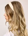 Haarreif gepolstert, beige ebelin