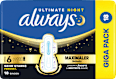 Binden Ultra Max Protection Ultimate Night mit Flügeln Gr. 6 always