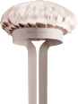 Haarhaube Satin, Cloud Beige DEJAN GARZ