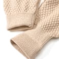 Strickoverall mit Waffel-Struktur & Mitwachsfunktion, beige, Gr. 62 ALANA
