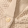 Strickoverall mit Waffel-Struktur & Mitwachsfunktion, beige, Gr. 62 ALANA