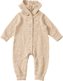 Strickoverall mit Waffel-Struktur & Mitwachsfunktion, beige, Gr. 62 ALANA