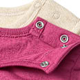 Langarmshirt mit Herz-Applikation & Ripp-Struktur, rosa + beige, Gr. 74 ALANA