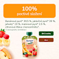 BIO příkrm v sáčku Banán, jablko, jahoda, malina Sunar