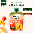 BIO příkrm v sáčku Jablko, mango, broskev Sunar