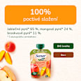 BIO příkrm v sáčku Jablko, mango, broskev Sunar