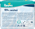 Vlhčené utierky 99% water 3 x 60 Pampers